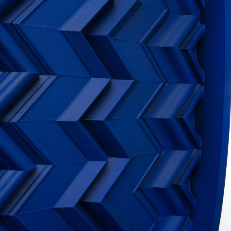 Pamono Brutalist Cobalt Blue Wood Wall Art Installation by Studio DeSimoneWayland> Wall Decor