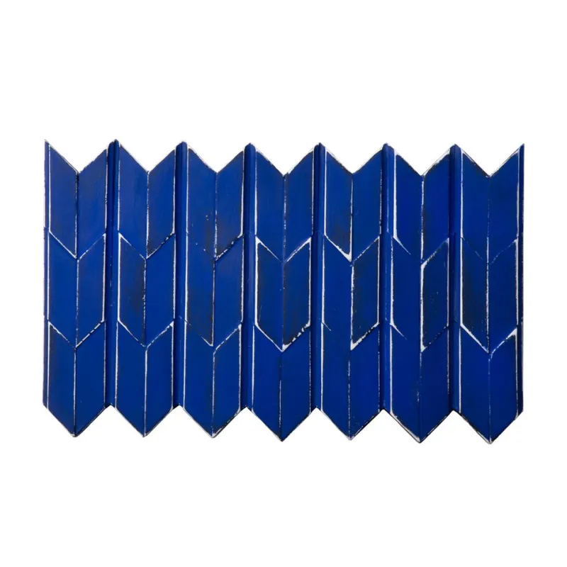 Pamono Brutalist Cobalt Blue Wood Wall Art Installation by Studio DeSimoneWayland> Wall Decor