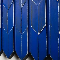 Pamono Brutalist Cobalt Blue Wood Wall Art Installation by Studio DeSimoneWayland><noscript><img width=