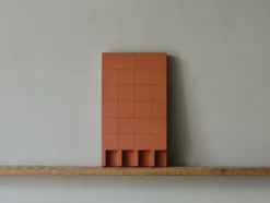 Pamono Brutalist Concrete Wall Art in Burnt Orange by Tom's Factory><noscript><img width=