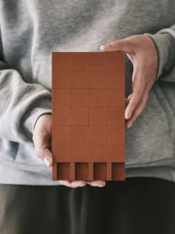 Pamono Brutalist Concrete Wall Art in Burnt Orange by Tom's Factory><noscript><img width=