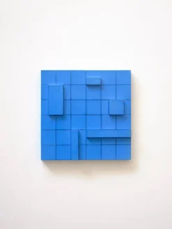 Pamono Brutalist Concrete Wall Art in Vivid Blue by Tom's Factory