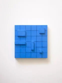 Pamono Brutalist Concrete Wall Art in Vivid Blue by Tom's Factory