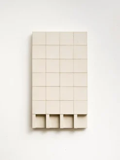 Pamono Brutalist Concrete Wall Art in Off White by Tom's Factory> Wall Decor