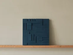 Pamono Brutalist Concrete Wall Art in Navy Blue by Toms Factory><noscript><img width=