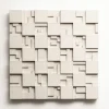 Pamono Brutalist Concrete Wall Art in White by Toms Factory