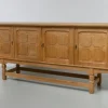 Online Pamono Brutalist Danish Low Oak Sideboard attributed to Henning Kjærnulf, 1960s
