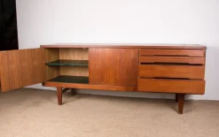 Hot Pamono Brutalist Danish Teak Sideboard by Henning Kjærnulf for Vejle Stole, 1960s