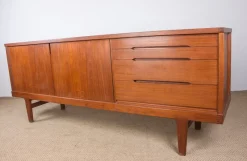 Hot Pamono Brutalist Danish Teak Sideboard by Henning Kjærnulf for Vejle Stole, 1960s
