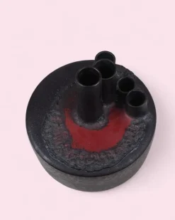 Online Pamono Brutalist Fat Lava Candleholder, 1970s