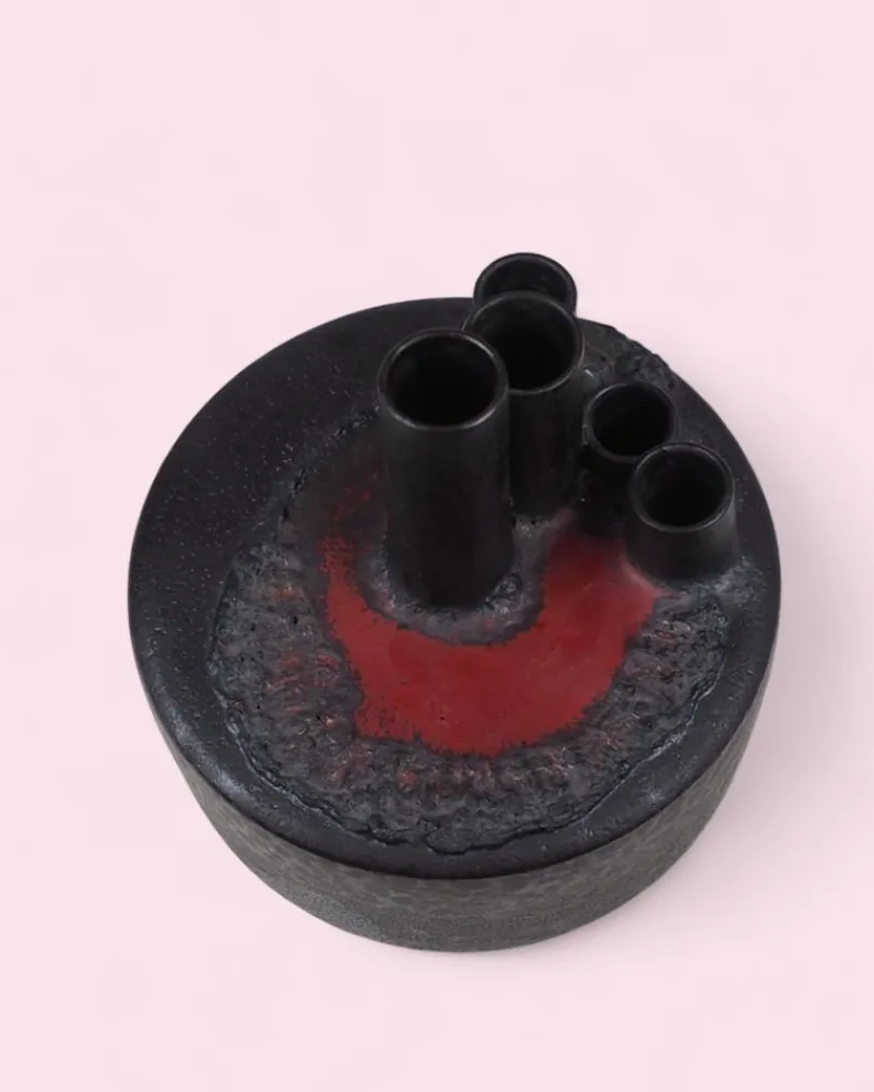Online Pamono Brutalist Fat Lava Candleholder, 1970s