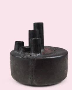 Online Pamono Brutalist Fat Lava Candleholder, 1970s