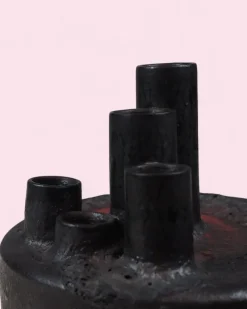 Online Pamono Brutalist Fat Lava Candleholder, 1970s