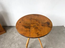 Pamono Brutalist Folk Art Table, 1950s><noscript><img width=