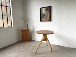 Pamono Brutalist Folk Art Table, 1950s><noscript><img width=