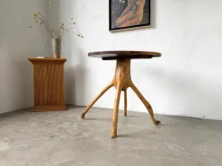 Pamono Brutalist Folk Art Table, 1950s><noscript><img width=