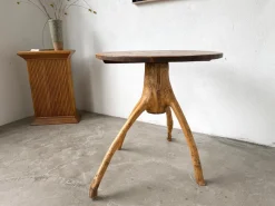 Pamono Brutalist Folk Art Table, 1950s><noscript><img width=
