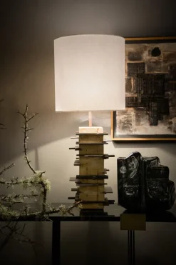 New Pamono Brutalist Handcrafted Table Lamp in Concrete and Metal, 2020