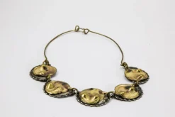 Sale Pamono Brutalist Handmade Brass Necklace 1970s