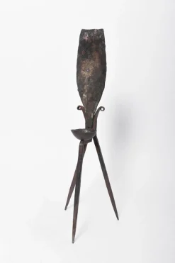 Sale Pamono Brutalist Iron Candleholder, 1960s
