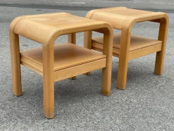 Pamono Brutalist Nightstands by Villy Nørgaard, 1993, Set of 2><noscript><img width=