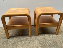 Pamono Brutalist Nightstands by Villy Nørgaard, 1993, Set of 2><noscript><img width=
