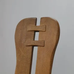 Sale Pamono Brutalist Rocking Chair in Oak attributed to De Puydt, 1970s