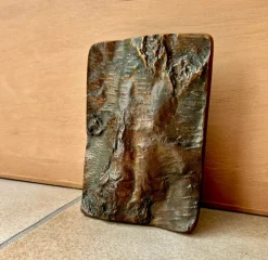 Online Pamono Brutalist Sculptural Door Handle and Key Plate in Tree Bark Textured Bronze, West Germany, 1970s, Set of 2