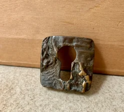 Online Pamono Brutalist Sculptural Door Handle and Key Plate in Tree Bark Textured Bronze, West Germany, 1970s, Set of 2
