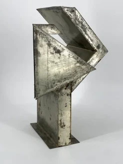 Pamono Brutalist Sculpture, 1960s, Sheet Steel><noscript><img width=