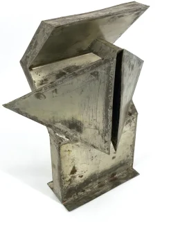 Pamono Brutalist Sculpture, 1960s, Sheet Steel><noscript><img width=