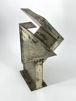 Pamono Brutalist Sculpture, 1960s, Sheet Steel><noscript><img width=