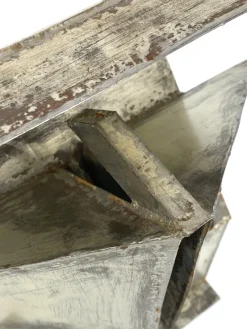 Pamono Brutalist Sculpture, 1960s, Sheet Steel><noscript><img width=
