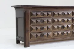 Sale Pamono Brutalist Spanish Carved Sideboard Chest of Drawers, 1960s