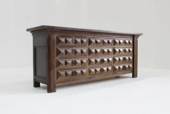 Sale Pamono Brutalist Spanish Carved Sideboard Chest of Drawers, 1960s