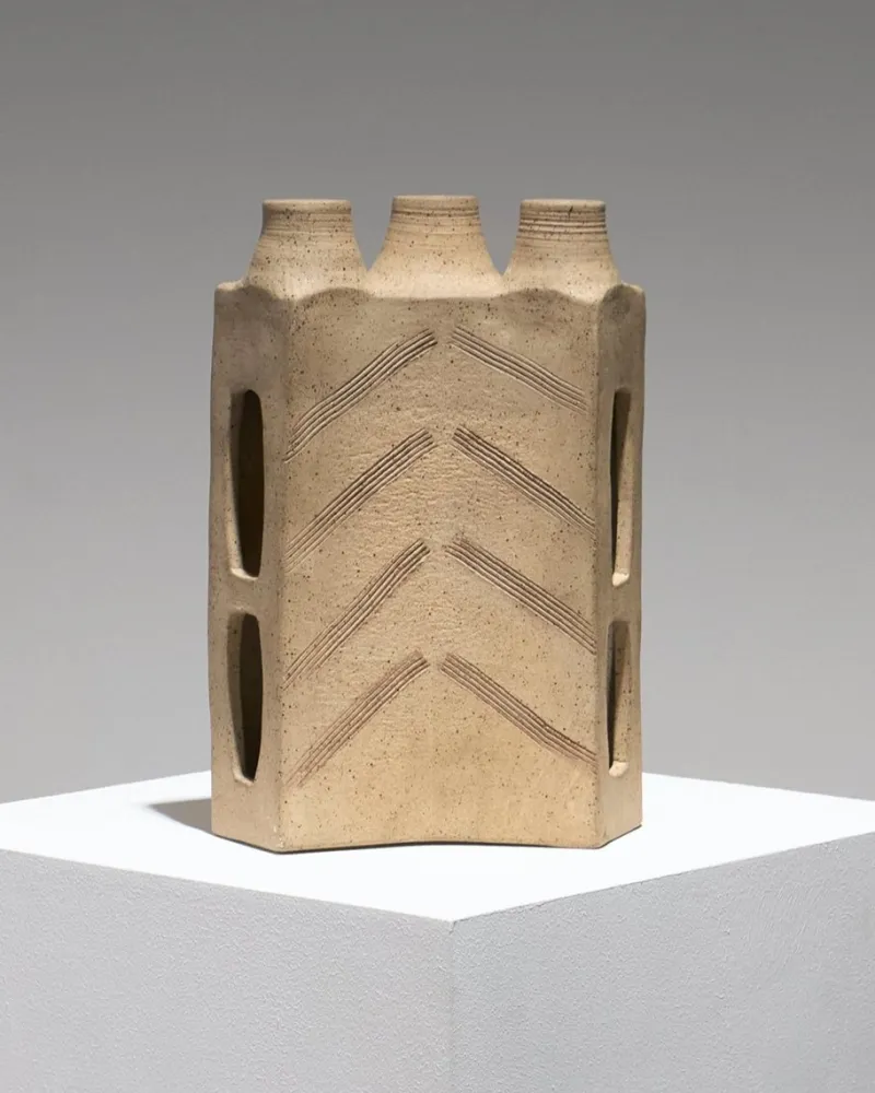 Pamono Brutalist Stoneware Soliflore Vase, 1960s> Vases