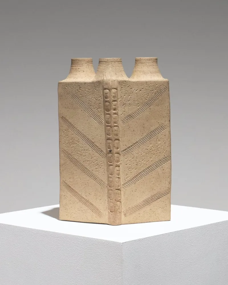 Pamono Brutalist Stoneware Soliflore Vase, 1960s> Vases
