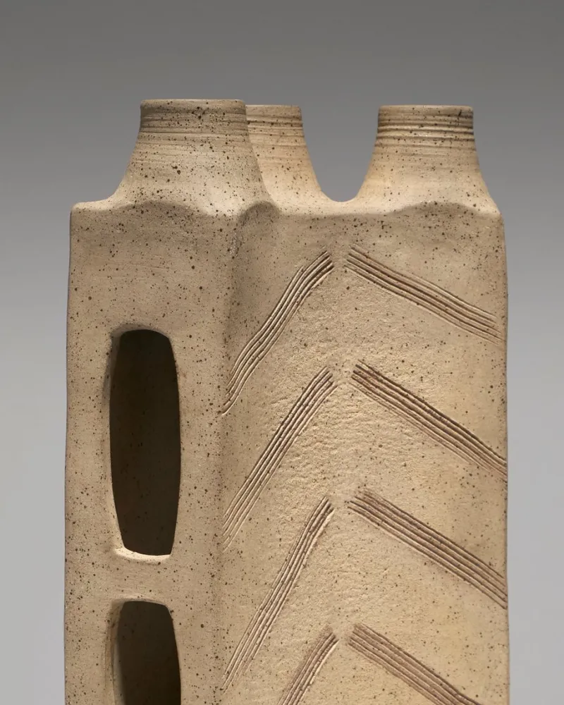 Pamono Brutalist Stoneware Soliflore Vase, 1960s> Vases
