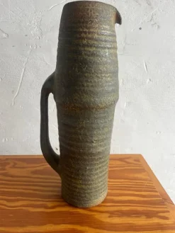 Pamono Brutalist Studio Pottery Pitcher by Ostend Ceramicist, 1960s> Bottles, Carafes & Jugs