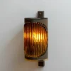 Hot Pamono Brutalist Swedish Copper and Amber Art Glass Outdoor Wall Lamp from Ateljé Lyktan, 1960s