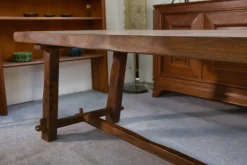 Pamono Brutalist Table Set with Bench, 1960s, Set of 2><noscript><img width=