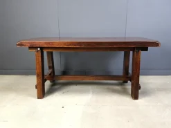 Pamono Brutalist Wooden Dining Table, 1960s><noscript><img width=