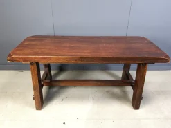 Pamono Brutalist Wooden Dining Table, 1960s><noscript><img width=