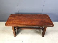Pamono Brutalist Wooden Dining Table, 1960s><noscript><img width=
