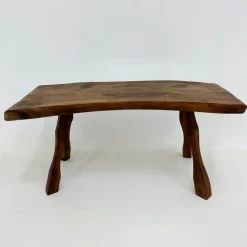 Pamono Brutalist Wooden Side Table, 1970s> Coffee & Side Tables
