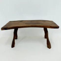 Pamono Brutalist Wooden Side Table, 1970s> Coffee & Side Tables