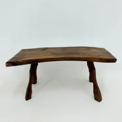 Pamono Brutalist Wooden Side Table, 1970s><noscript><img width=