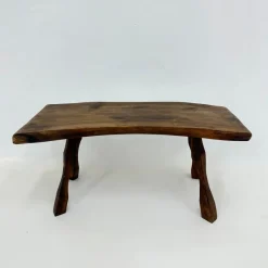 Pamono Brutalist Wooden Side Table, 1970s><noscript><img width=