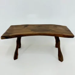 Pamono Brutalist Wooden Side Table, 1970s><noscript><img width=