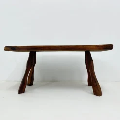 Pamono Brutalist Wooden Side Table, 1970s><noscript><img width=